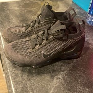 Nike Vapormax 2021 Flyknit GS Black Gray DB1550-001 Size 5Y Women's 7.0